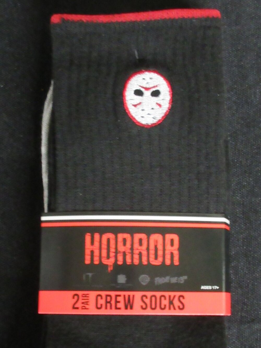 2 pack Horror Crew Socks (Jason and Pennywise)